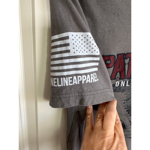 Nine Line Apparel Men's Gray Patriotism Crewneck T-Shirt Sz. Medium - Picture 2 of 6